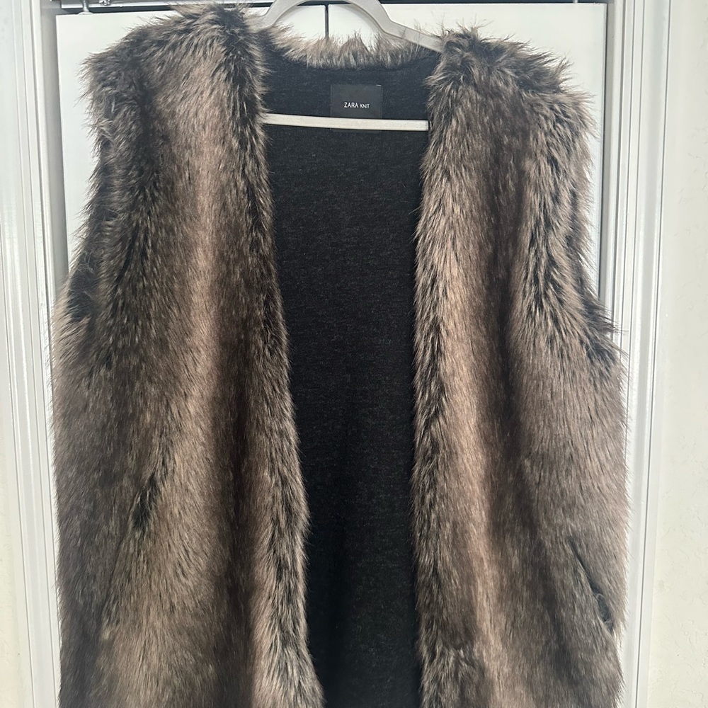 Zara Faux Fur Vest